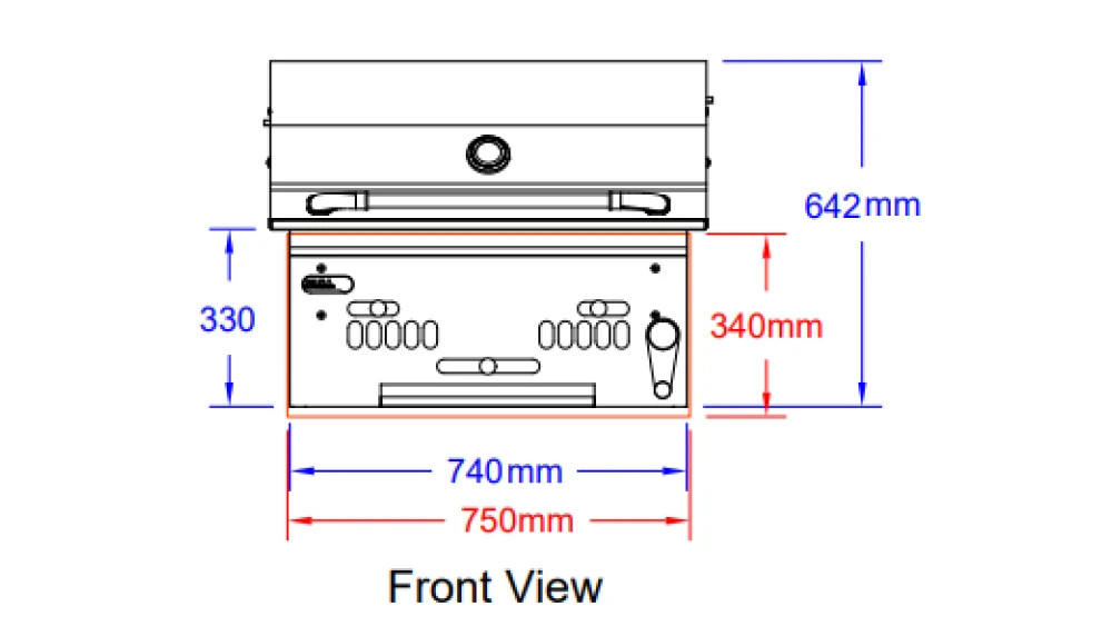 Bull Bison Built In Charcoal BBQ 6 Bull Bison Built In Charcoal BBQ - Image 4
