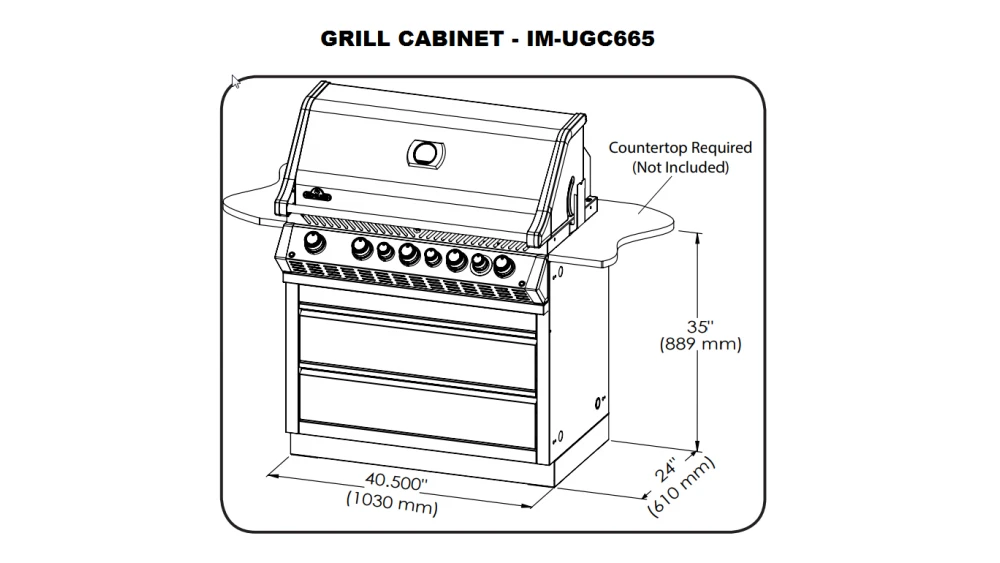Napoleon Oasis 300 - PRO665 - Island Gas BBQ - Free Rotisserie And Cover 5 Napoleon Oasis 300 - PRO665 - Island Gas BBQ - Free Rotisserie And Cover - Image 3