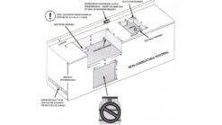 Napoleon BILEX605RBIPSS-CE Built In Gas BBQ -Barbecue Store LEX48520Built20in20install20dimensions 1000x563 1