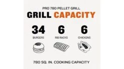 Traeger - Pro D2 780 Pellet BBQ - Free Cover & Folding Front Shelf -Barbecue Store Pro20780 1000x563 1