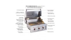 Sunstone Ruby Series 3 Burner Built In Gas BBQ -Barbecue Store Ruby3B 21 1000x563 1