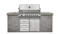 Napoleon Prestige BIPRO665RBNSS-3-GB Natural Gas Built In BBQ - Free Rotisserie And Cover -Barbecue Store bipro665 island napoleon grills 1000x563 1