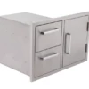 Whistler Grills Stainless Steel Door And Double Drawer Combo -Barbecue Store double drawer door combo 1000x563 1