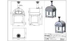 Fontana - Mangiafuoco Wood Pizza Oven With Trolley - Rosso -Barbecue Store mangiafuoco20trolley20wood20rosso202 1000x563 1