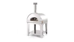 Barbecue Store 20 Fontana - Marinara Wood Pizza Oven With Trolley - Stainless Steel