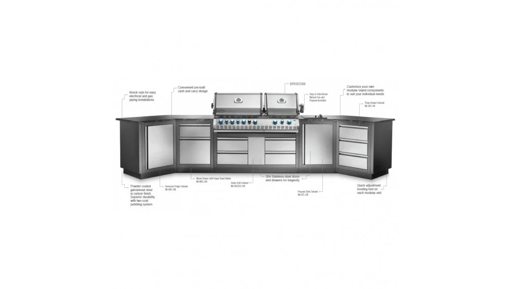 Napoleon Oasis 400 - PRO825 - Island Gas BBQ - Free Rotisserie 7 Napoleon Oasis 400 - PRO825 - Island Gas BBQ - Free Rotisserie - Image 5