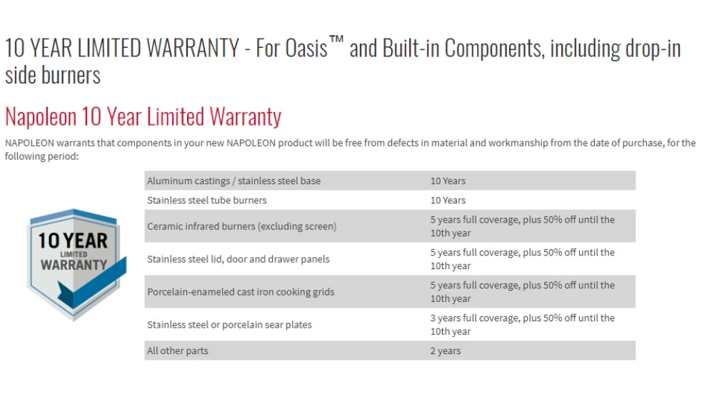Napoleon Oasis 400 - PRO825 - Island Gas BBQ - Free Rotisserie 15 Napoleon Oasis 400 - PRO825 - Island Gas BBQ - Free Rotisserie - Image 13