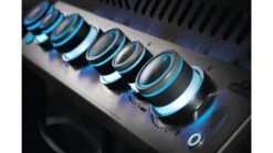 Napoleon Prestige P665RSIBPSS-3 Gas BBQ - Free Rotisserie And Cover -Barbecue Store prestige lights blue 1000x563 3