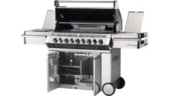 Napoleon Prestige PRO665RSIBPSS-3-GB Gas BBQ - Free Rotisserie And Cover -Barbecue Store pro 665 angled open 1000x563 2