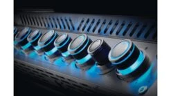 Napoleon Prestige PRO665RSIBNSS-3-GB Natural Gas BBQ - Free Rotisserie And Cover -Barbecue Store pro 665 lights blue 1000x563 5