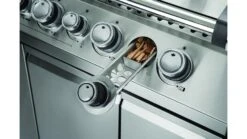 Napoleon Prestige PRO665RSIBPSS-3-GB Gas BBQ - Free Rotisserie And Cover -Barbecue Store pro665 pro825 details wood chip smoker napoleon grills wide shot 1000x563 3