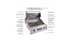 Sunstone Ruby Series 4 Burner Built In Gas BBQ -Barbecue Store ruby4bir 2 1000x563 1