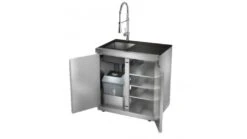 Whistler Grills Cirencester Modular Sink Cabinet -Barbecue Store sink open 1000x563 1