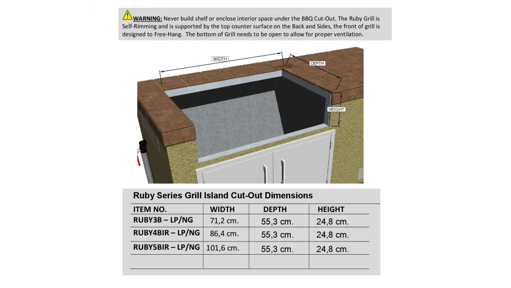 Sunstone Ruby Series 5 Burner Built In Gas BBQ 12 Sunstone Ruby Series 5 Burner Built In Gas BBQ - Image 10